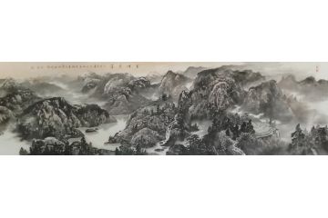 王绍德新品力作八尺国画山水画《云峰绣泽》