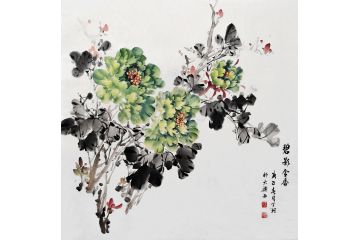 丁珂画牡丹图片