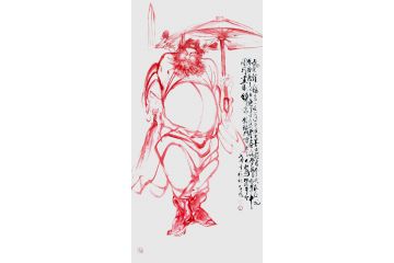 柳子峻新品人物画《传说钟馗》