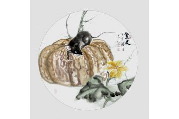 峻 新品动物画《丰收》