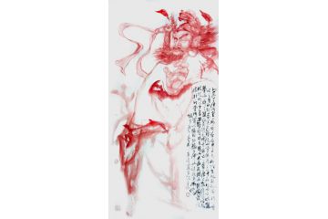 柳子峻新品四尺竖幅人物画《钟馗神威图》