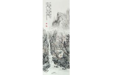 墨痴国画新品《千岩万壑不辞劳 远看方知出处高》