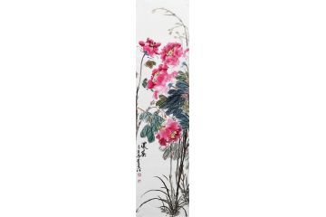 丁昱润老师写意牡丹国画新品《浓春》