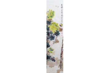 吉祥牡丹国画 丁昱润写意花鸟画新作《春韵》