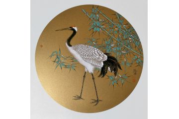 玄关装饰画 宛鸿炜老师斗方新作《穷款》