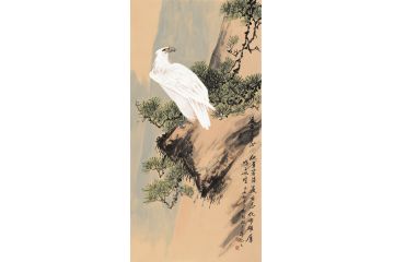 田志刚 新品写意动物画 鹰系列《凌云之志》