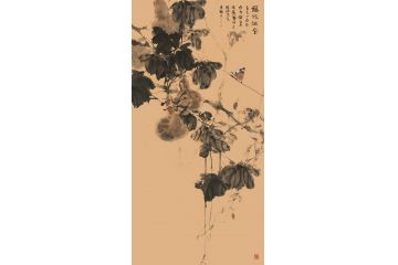 周传波国画葫芦图《福禄满堂》