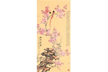 魏国老师手绘梅花国画《铁骨生春》