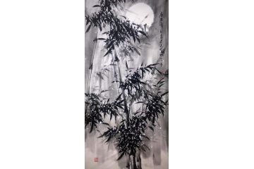 高建文新品竹子画《穷款》