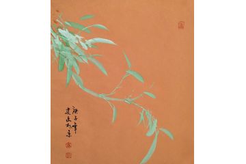 高建文斗方竹子画新作《穷款》