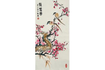 霍继英新品梅花图《报春图》