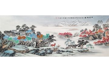 2020力荐风水画 李国胜新品创作《四季纳福》