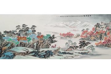 四季平安图 李国胜新品创作风水画《四季纳福》