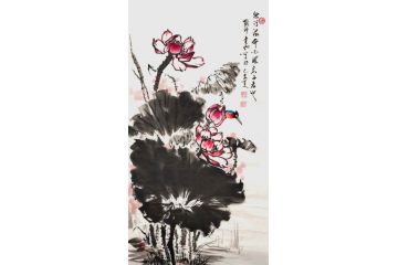 玄关装饰画 闫永新最新力作《出淤泥而不染》