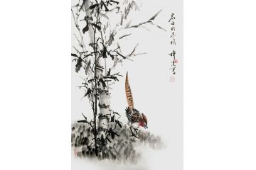 书房装饰画 闫永新竹子图《君子明志图》