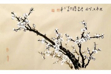 客厅装饰画 闫永新新品梅花图《迎寒香雪图》