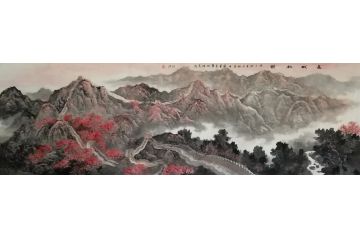 王绍德新品山水画力作《千里观海万里龙游》