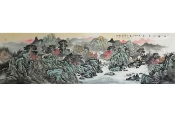 王绍德新品山水画力作《山静松声远》