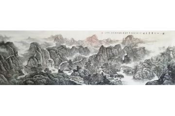 王绍德新品国画山水画《巍巍太行华夏丰碑》