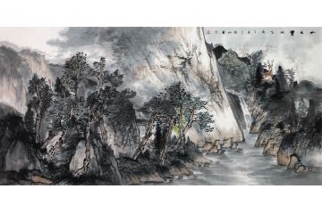李俊柯新品国画山水画《山之灵》