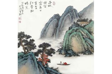 古法山水名家霖青新品《不做俗客虚度日》