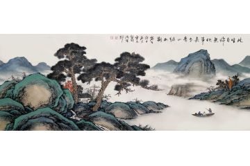 古法山水名家霖青新品《此生自许无他事》