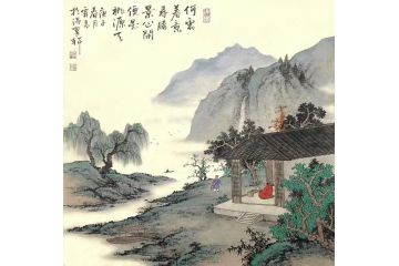 古法山水名家霖青新品《何须着意寻胜景》
