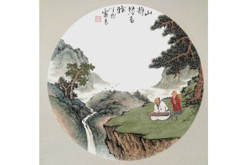 古法山水名家霖青新品《山景琴音雅》
