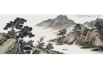 古法山水名家霖青新品《溪山清韵》