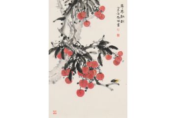 林树昭 新品佳作荔枝图《年年红利》