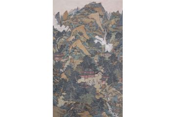 国展入选作品 中美协会员林树昭山水画《古丝绸之路》