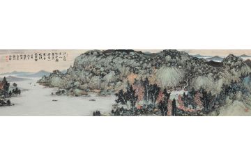 中美协会员林树昭山水画新品《江山往来人》