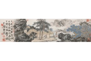 实力派画家 中美协会员林树昭新品山水画《事茗图》