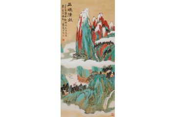 实力派画家 中美协会员林树昭新品山水画《巫峡清秋》