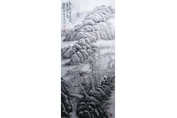 职业画家马立标新品写意山水画《龚贤笔意》