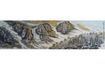 名家字画 马立标新品力作山水画《山水知音》