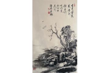 名家字画 马立标新品力作山水画《有天云不见》