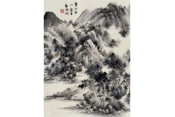名家佳作 张婷新品力作山水画《碧水丹山》