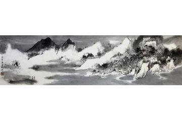 名家佳作 张婷新品力作山水画《穷款》