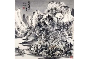 名家佳作 张婷新品力作山水画《万壑松风》
