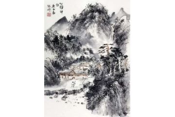 名家佳作 张婷新品力作山水画《心旷神怡》