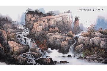 太行山系列国画山水 张月岗新品力作《畅怀秋野》