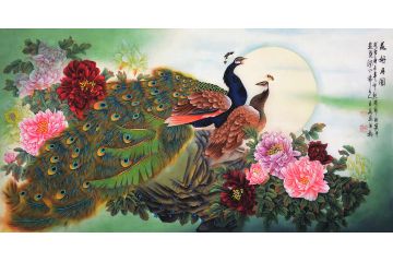 实力派画家张月岗精品推荐《花好月圆》