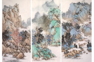 中美协会员吴贞光山水画新品《山水如意》