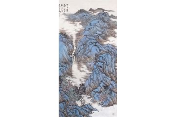 实力派画家中美协会员吴贞光山水画《云山清远图》
