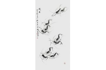 于桂芝写意国画花鸟画新品《戏水》
