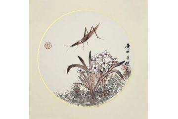河南美协会员于桂芝写意花鸟画《穷款》