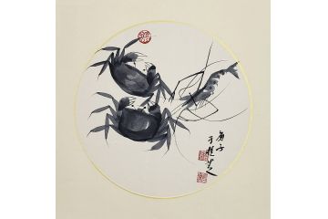 河南美协会员于桂芝写意花鸟画《穷款》