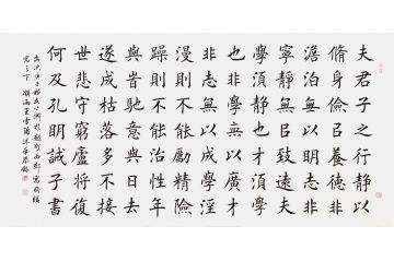 诗词书法 王雪阳楷书书法《诫子书》