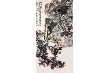 实力派画家丁浩然写意花鸟画新品《封侯图》